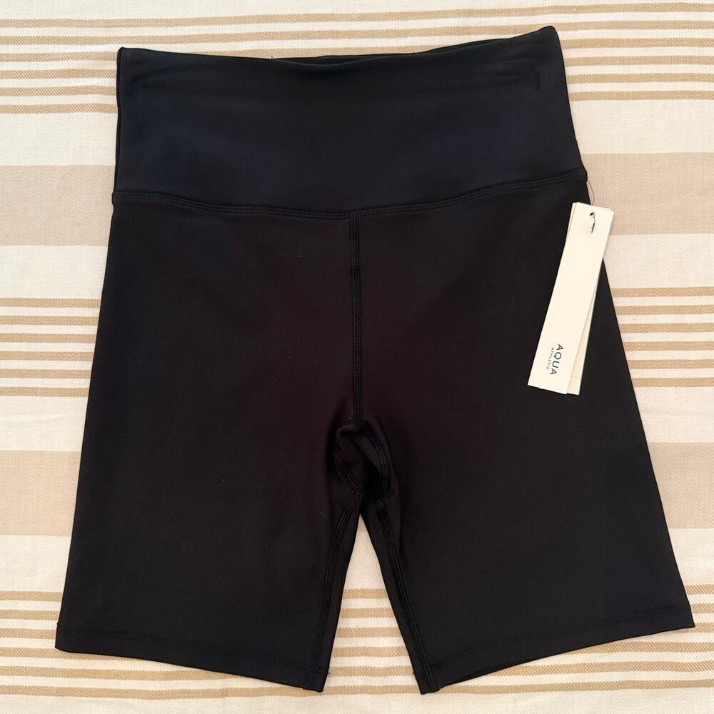 Aqua Athletic NWT ($58) | black bike workout biker shorts | size small
